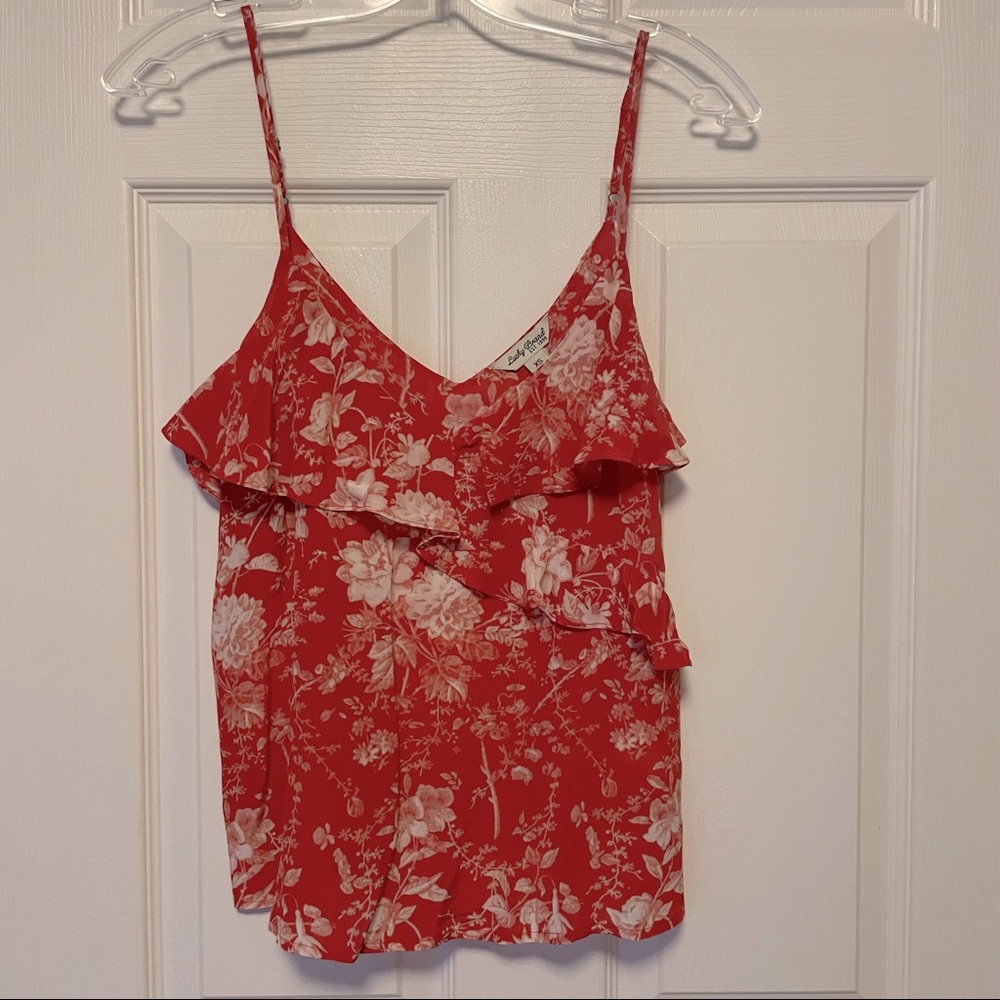 100% silk floral tank